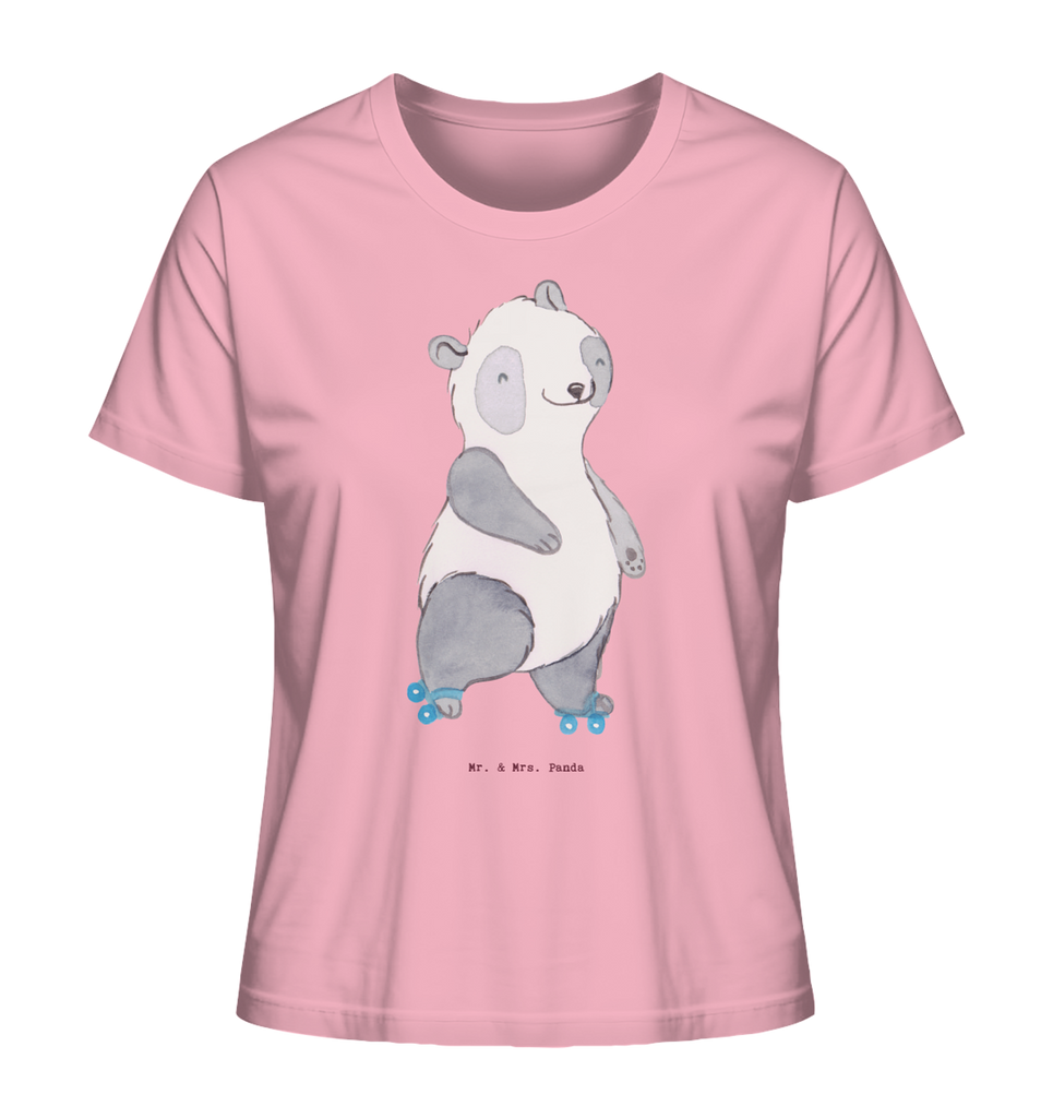 Shirt Damen Panda Inliner fahren T-Shirt, Shirt, Tshirt, Lustiges T-Shirt, T-Shirt mit Spruch, Party, Junggesellenabschied, Jubiläum, Geburstag, Herrn, Damen, Männer, Frauen, Schlafshirt, Nachthemd, Sprüche, Geschenk, Sport, Sportart, Hobby, Schenken, Danke, Dankeschön, Auszeichnung, Gewinn, Sportler, Inliner fahren, Rollschuh fahren, Rollerblades, inlinern