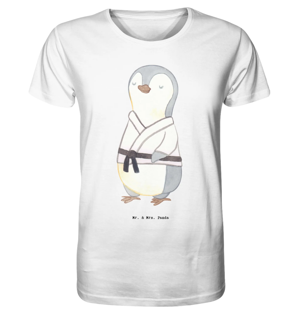 Shirt Herren Pinguin Karate T-Shirt, Shirt, Tshirt, Lustiges T-Shirt, T-Shirt mit Spruch, Party, Junggesellenabschied, Jubiläum, Geburstag, Herrn, Damen, Männer, Frauen, Schlafshirt, Nachthemd, Sprüche, Geschenk, Sport, Sportart, Hobby, Schenken, Danke, Dankeschön, Auszeichnung, Gewinn, Sportler, Karate, Kampfsportart, Selbstverteidigung, Kampfkunst, Karate Verein