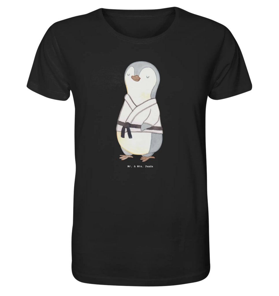 Shirt Herren Pinguin Karate T-Shirt, Shirt, Tshirt, Lustiges T-Shirt, T-Shirt mit Spruch, Party, Junggesellenabschied, Jubiläum, Geburstag, Herrn, Damen, Männer, Frauen, Schlafshirt, Nachthemd, Sprüche, Geschenk, Sport, Sportart, Hobby, Schenken, Danke, Dankeschön, Auszeichnung, Gewinn, Sportler, Karate, Kampfsportart, Selbstverteidigung, Kampfkunst, Karate Verein