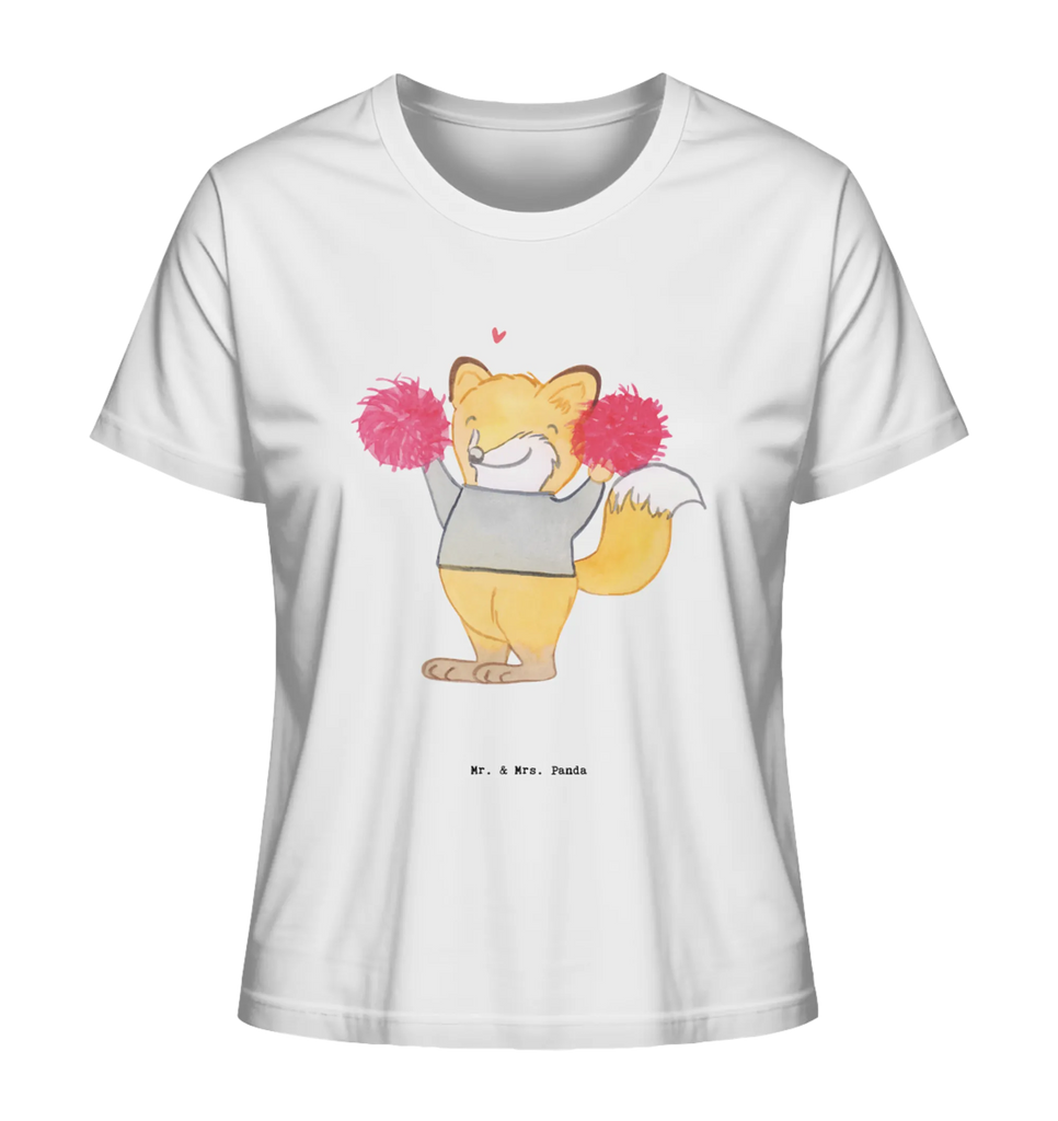 Shirt Damen Fuchs Cheerleader T-Shirt, Shirt, Tshirt, Lustiges T-Shirt, T-Shirt mit Spruch, Party, Junggesellenabschied, Jubiläum, Geburstag, Herrn, Damen, Männer, Frauen, Schlafshirt, Nachthemd, Sprüche, Geschenk, Sport, Sportart, Hobby, Schenken, Danke, Dankeschön, Auszeichnung, Gewinn, Sportler, Cheerleader, Cheerleading, Turnen, Turn Club, Turniere