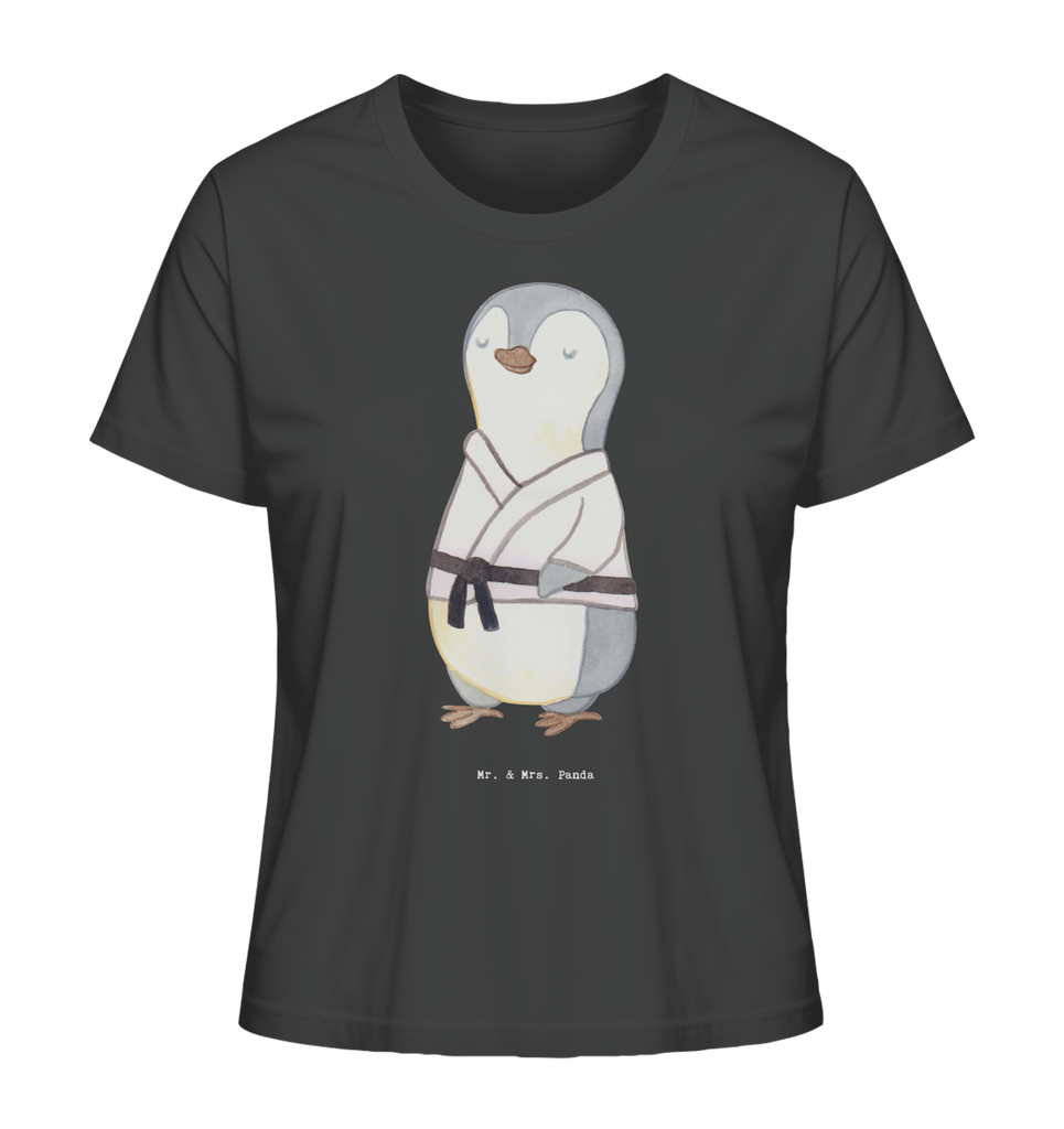 Shirt Damen Pinguin Karate T-Shirt, Shirt, Tshirt, Lustiges T-Shirt, T-Shirt mit Spruch, Party, Junggesellenabschied, Jubiläum, Geburstag, Herrn, Damen, Männer, Frauen, Schlafshirt, Nachthemd, Sprüche, Geschenk, Sport, Sportart, Hobby, Schenken, Danke, Dankeschön, Auszeichnung, Gewinn, Sportler, Karate, Kampfsportart, Selbstverteidigung, Kampfkunst, Karate Verein