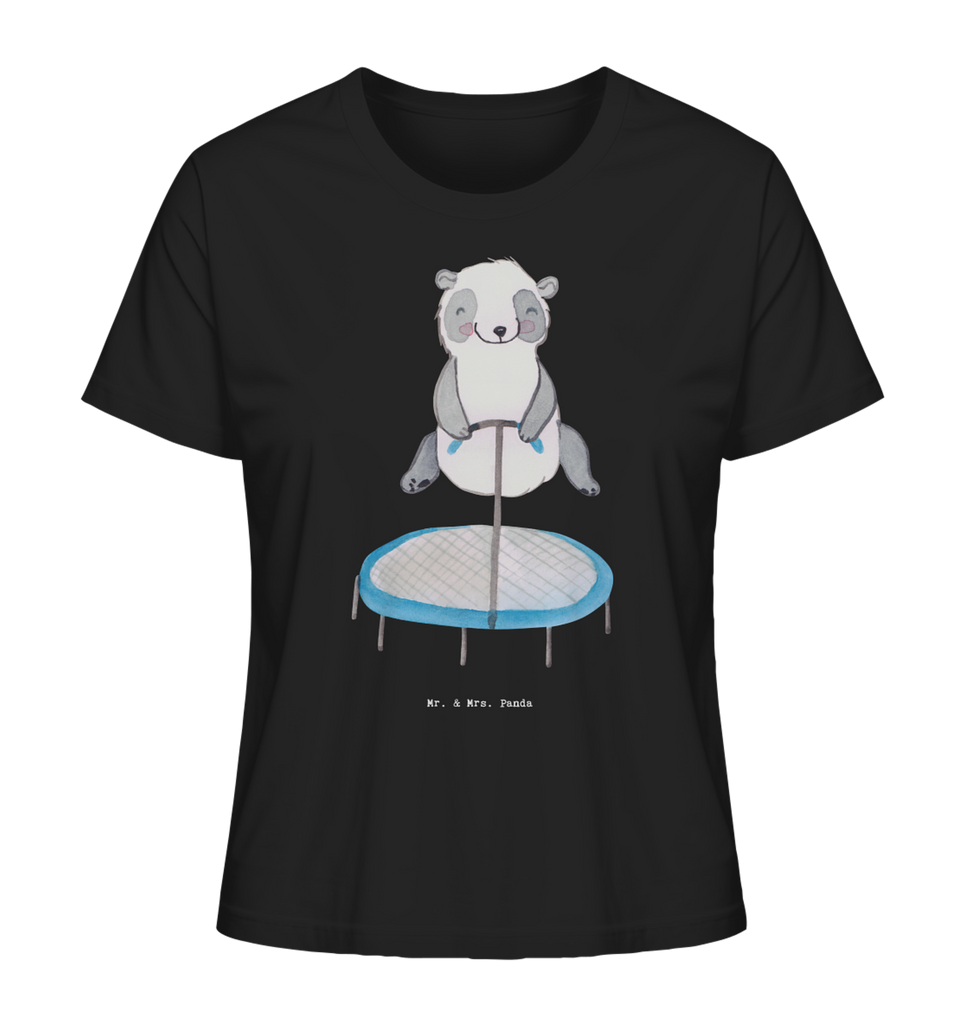 Shirt Damen Panda Trampolin springen T-Shirt, Shirt, Tshirt, Lustiges T-Shirt, T-Shirt mit Spruch, Party, Junggesellenabschied, Jubiläum, Geburstag, Herrn, Damen, Männer, Frauen, Schlafshirt, Nachthemd, Sprüche, Geschenk, Sport, Sportart, Hobby, Schenken, Danke, Dankeschön, Auszeichnung, Gewinn, Sportler, Trampolin springen, Trampolin Springen, Trampolin Turnen, Fitnessstudio