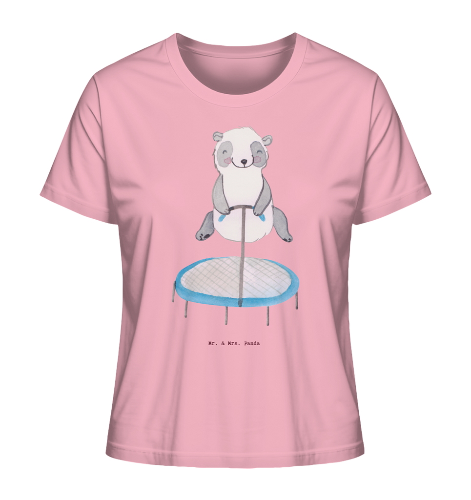 Shirt Damen Panda Trampolin springen T-Shirt, Shirt, Tshirt, Lustiges T-Shirt, T-Shirt mit Spruch, Party, Junggesellenabschied, Jubiläum, Geburstag, Herrn, Damen, Männer, Frauen, Schlafshirt, Nachthemd, Sprüche, Geschenk, Sport, Sportart, Hobby, Schenken, Danke, Dankeschön, Auszeichnung, Gewinn, Sportler, Trampolin springen, Trampolin Springen, Trampolin Turnen, Fitnessstudio