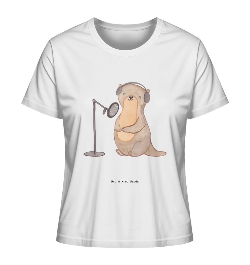 Shirt Damen Otter Podcast aufnehmen T-Shirt, Shirt, Tshirt, Lustiges T-Shirt, T-Shirt mit Spruch, Party, Junggesellenabschied, Jubiläum, Geburstag, Herrn, Damen, Männer, Frauen, Schlafshirt, Nachthemd, Sprüche, Geschenk, Sport, Sportart, Hobby, Schenken, Danke, Dankeschön, Auszeichnung, Gewinn, Sportler, Podcast aufnehmen, Podcast produzieren, Podcasterin, Podcaster