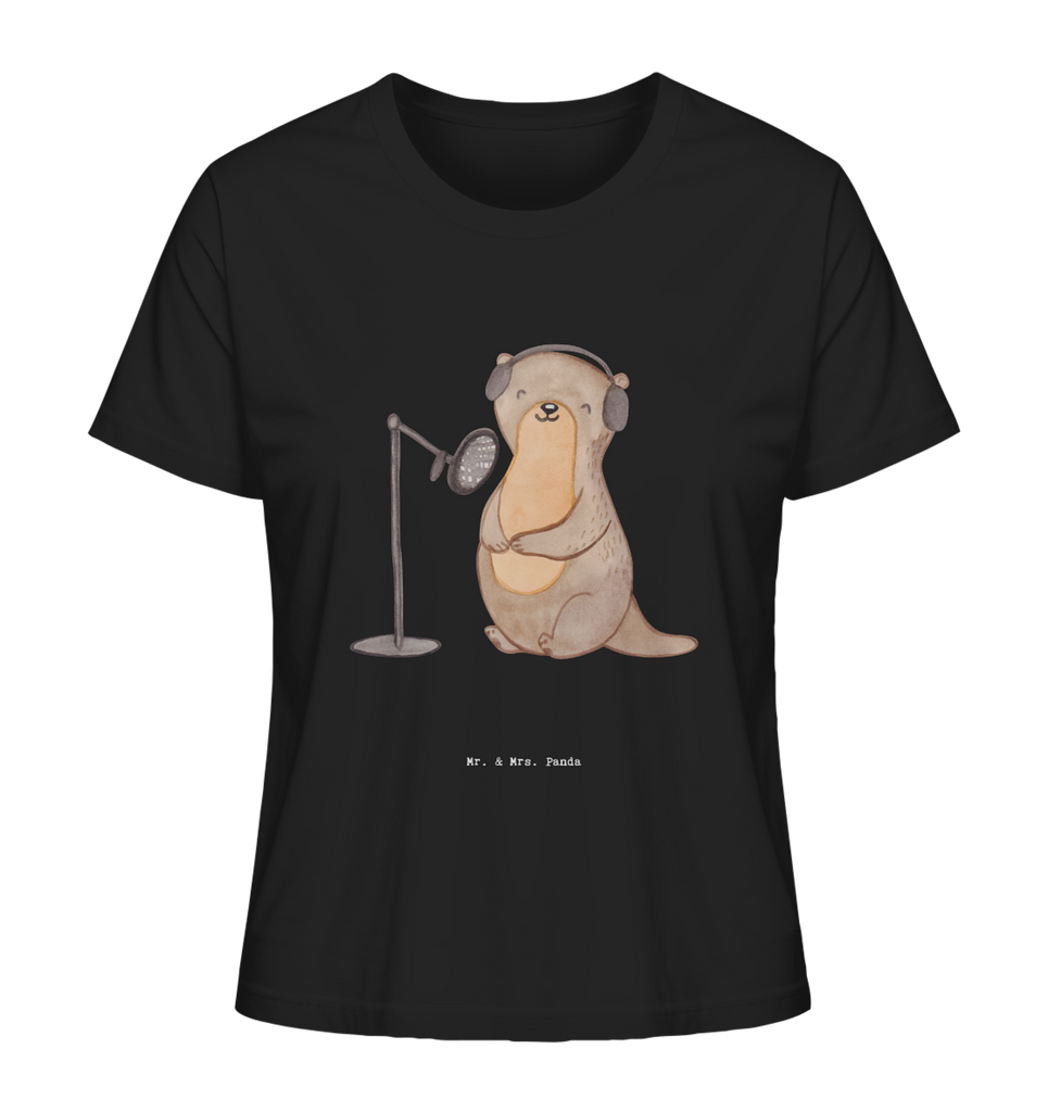 Shirt Damen Otter Podcast aufnehmen T-Shirt, Shirt, Tshirt, Lustiges T-Shirt, T-Shirt mit Spruch, Party, Junggesellenabschied, Jubiläum, Geburstag, Herrn, Damen, Männer, Frauen, Schlafshirt, Nachthemd, Sprüche, Geschenk, Sport, Sportart, Hobby, Schenken, Danke, Dankeschön, Auszeichnung, Gewinn, Sportler, Podcast aufnehmen, Podcast produzieren, Podcasterin, Podcaster