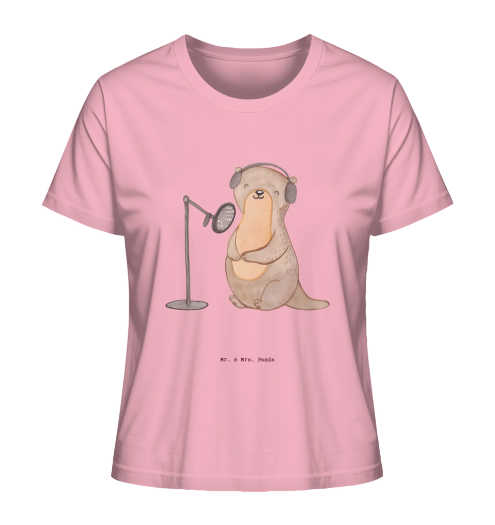 Shirt Damen Otter Podcast aufnehmen T-Shirt, Shirt, Tshirt, Lustiges T-Shirt, T-Shirt mit Spruch, Party, Junggesellenabschied, Jubiläum, Geburstag, Herrn, Damen, Männer, Frauen, Schlafshirt, Nachthemd, Sprüche, Geschenk, Sport, Sportart, Hobby, Schenken, Danke, Dankeschön, Auszeichnung, Gewinn, Sportler, Podcast aufnehmen, Podcast produzieren, Podcasterin, Podcaster