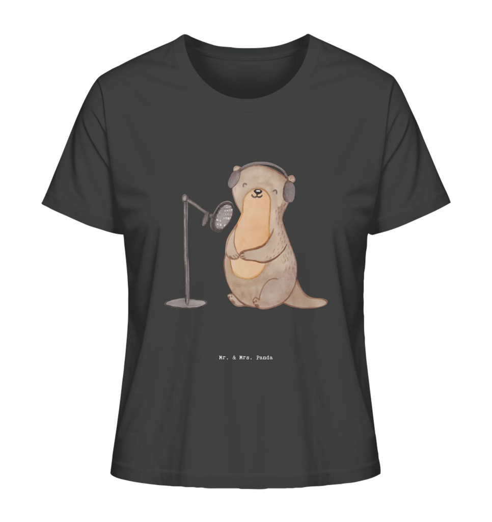 Shirt Damen Otter Podcast aufnehmen T-Shirt, Shirt, Tshirt, Lustiges T-Shirt, T-Shirt mit Spruch, Party, Junggesellenabschied, Jubiläum, Geburstag, Herrn, Damen, Männer, Frauen, Schlafshirt, Nachthemd, Sprüche, Geschenk, Sport, Sportart, Hobby, Schenken, Danke, Dankeschön, Auszeichnung, Gewinn, Sportler, Podcast aufnehmen, Podcast produzieren, Podcasterin, Podcaster