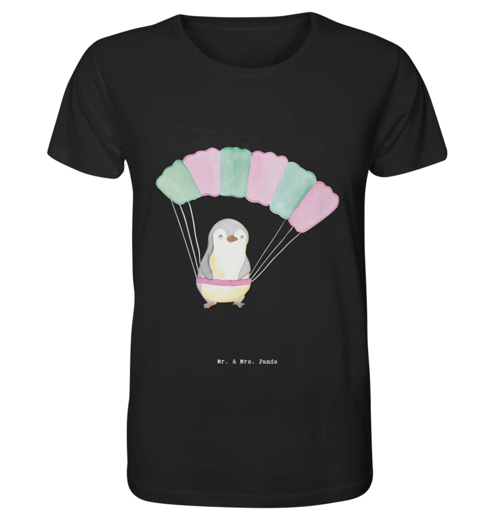 Shirt Herren Pinguin Fallschirm springen T-Shirt, Shirt, Tshirt, Lustiges T-Shirt, T-Shirt mit Spruch, Party, Junggesellenabschied, Jubiläum, Geburstag, Herrn, Damen, Männer, Frauen, Schlafshirt, Nachthemd, Sprüche, Geschenk, Sport, Sportart, Hobby, Schenken, Danke, Dankeschön, Auszeichnung, Gewinn, Sportler, Fallschirmspringen, Skydive, Fallschirmsprung