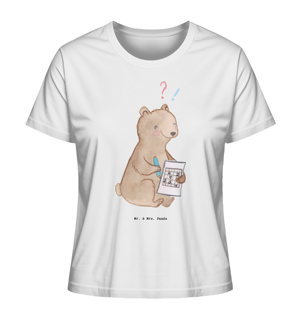 Shirt Damen Bär Rätsel lösen T-Shirt, Shirt, Tshirt, Lustiges T-Shirt, T-Shirt mit Spruch, Party, Junggesellenabschied, Jubiläum, Geburstag, Herrn, Damen, Männer, Frauen, Schlafshirt, Nachthemd, Sprüche, Geschenk, Sport, Sportart, Hobby, Schenken, Danke, Dankeschön, Auszeichnung, Gewinn, Sportler, Rätsel lösen, Kreuzworträtsel lösen, Knobeln, Gedächtnistraining, Gedächtnissport