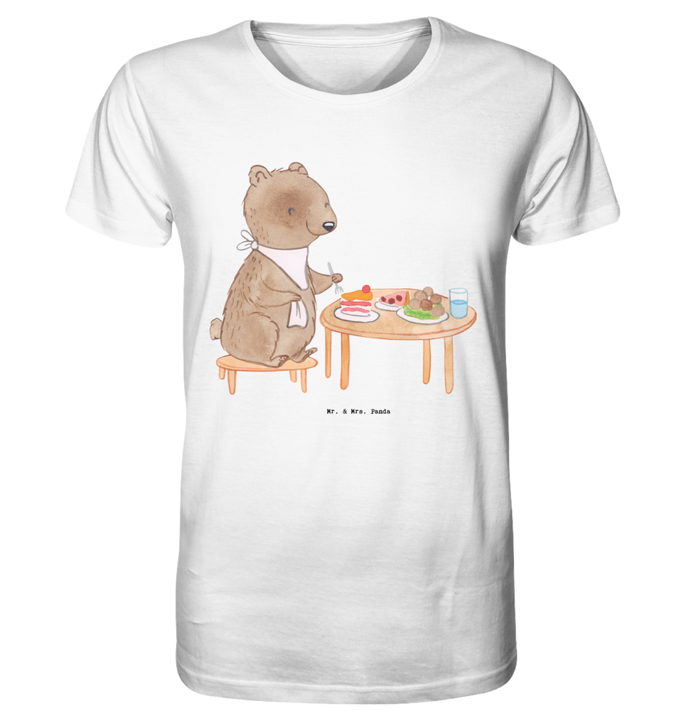 Shirt Herren Bär Essen gehen T-Shirt, Shirt, Tshirt, Lustiges T-Shirt, T-Shirt mit Spruch, Party, Junggesellenabschied, Jubiläum, Geburstag, Herrn, Damen, Männer, Frauen, Schlafshirt, Nachthemd, Sprüche, Geschenk, Sport, Sportart, Hobby, Schenken, Danke, Dankeschön, Auszeichnung, Gewinn, Sportler, Essen gehen, Essen, Restaurant, Restaurantbesuch