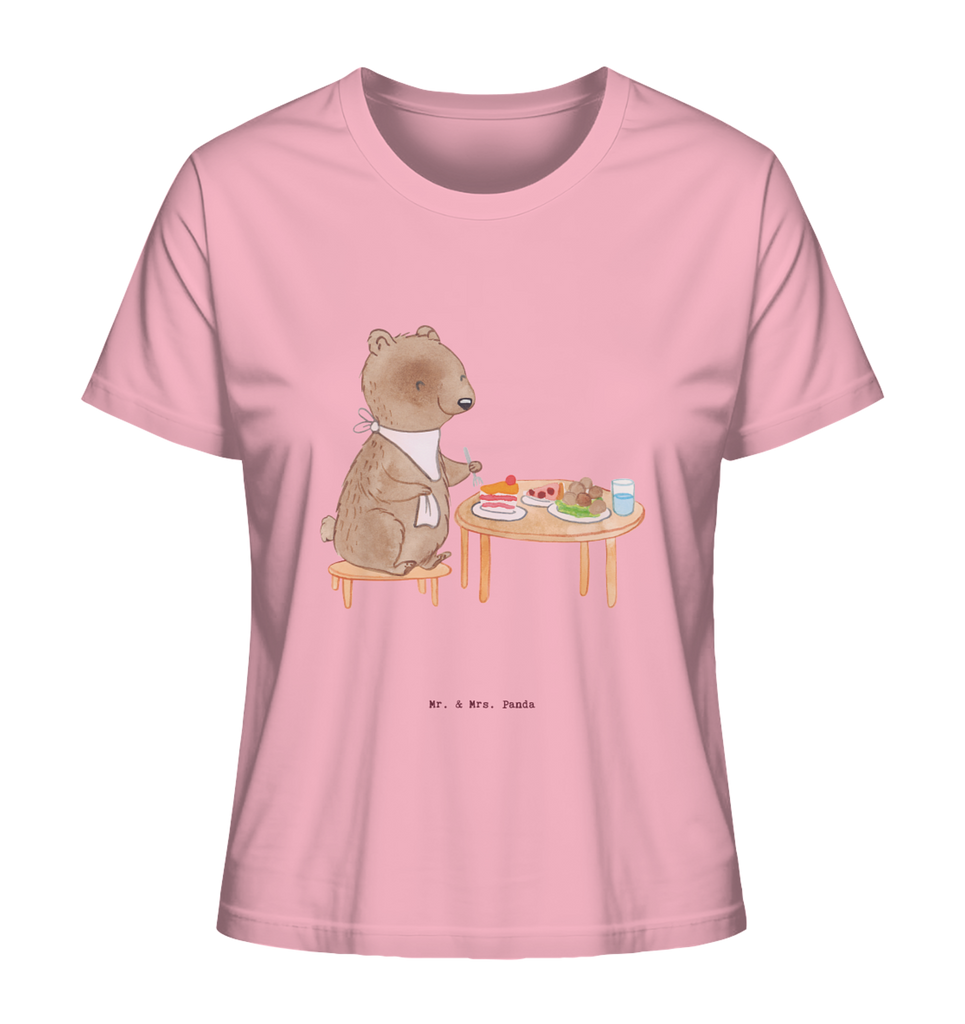 Shirt Damen Bär Essen gehen T-Shirt, Shirt, Tshirt, Lustiges T-Shirt, T-Shirt mit Spruch, Party, Junggesellenabschied, Jubiläum, Geburstag, Herrn, Damen, Männer, Frauen, Schlafshirt, Nachthemd, Sprüche, Geschenk, Sport, Sportart, Hobby, Schenken, Danke, Dankeschön, Auszeichnung, Gewinn, Sportler, Essen gehen, Essen, Restaurant, Restaurantbesuch