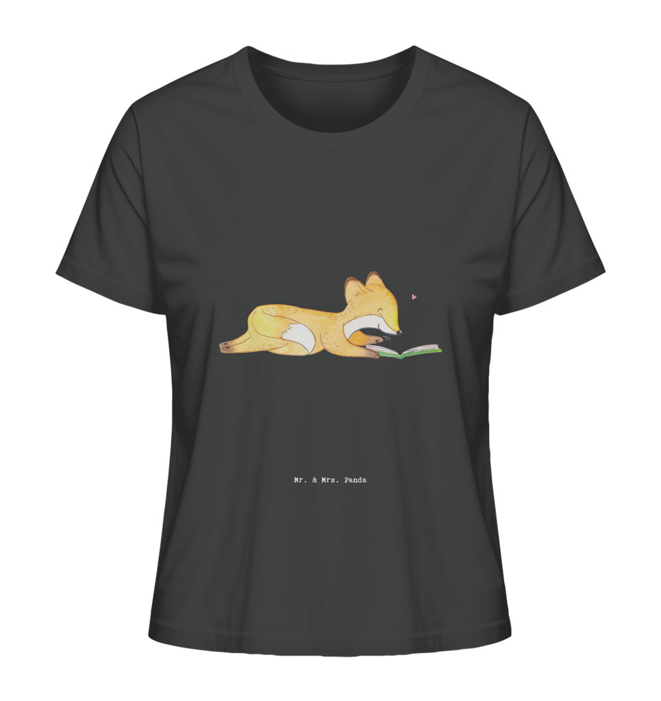 Shirt Damen Fuchs Lesen T-Shirt, Shirt, Tshirt, Lustiges T-Shirt, T-Shirt mit Spruch, Party, Junggesellenabschied, Jubiläum, Geburstag, Herrn, Damen, Männer, Frauen, Schlafshirt, Nachthemd, Sprüche, Geschenk, Sport, Sportart, Hobby, Schenken, Danke, Dankeschön, Auszeichnung, Gewinn, Sportler, lesen, Bücher lesen, Bücherwurm