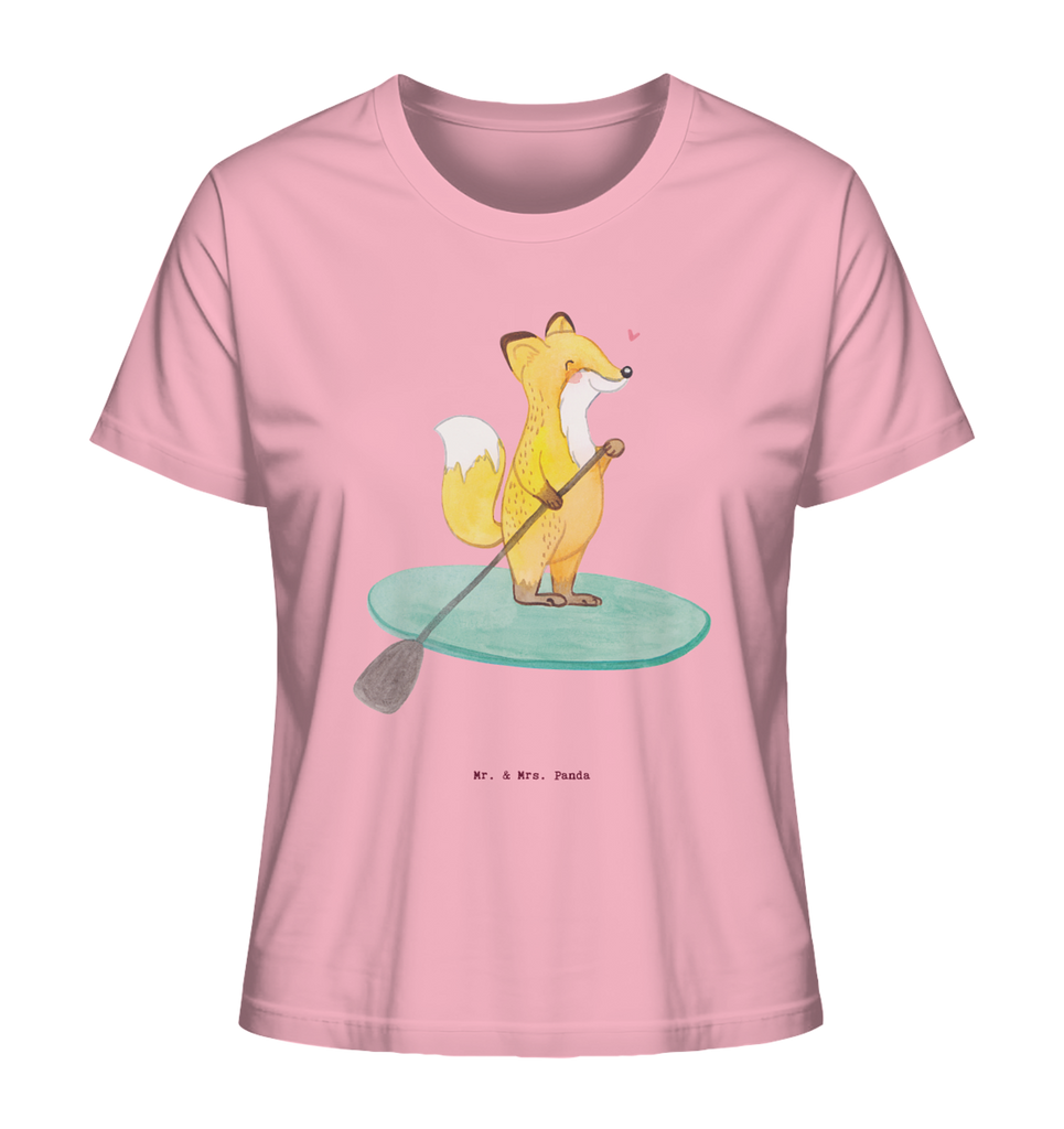 Shirt Damen Fuchs Stand Up Paddling T-Shirt, Shirt, Tshirt, Lustiges T-Shirt, T-Shirt mit Spruch, Party, Junggesellenabschied, Jubiläum, Geburstag, Herrn, Damen, Männer, Frauen, Schlafshirt, Nachthemd, Sprüche, Geschenk, Sport, Sportart, Hobby, Schenken, Danke, Dankeschön, Auszeichnung, Gewinn, Sportler, Stand Up Paddling, Paddle Boarding, SUB, subben, Stand up paddle