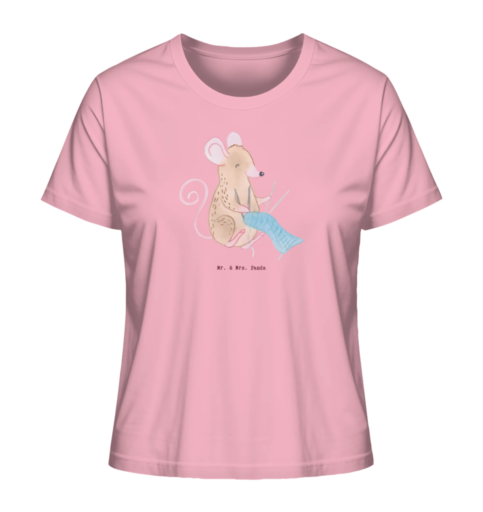 Shirt Damen Maus Stricken T-Shirt, Shirt, Tshirt, Lustiges T-Shirt, T-Shirt mit Spruch, Party, Junggesellenabschied, Jubiläum, Geburstag, Herrn, Damen, Männer, Frauen, Schlafshirt, Nachthemd, Sprüche, Geschenk, Sport, Sportart, Hobby, Schenken, Danke, Dankeschön, Auszeichnung, Gewinn, Sportler, Stricken, DIY