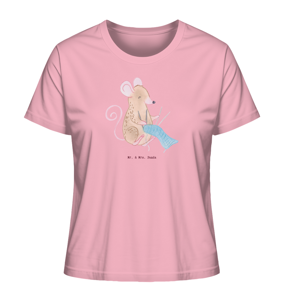 Shirt Damen Maus Stricken T-Shirt, Shirt, Tshirt, Lustiges T-Shirt, T-Shirt mit Spruch, Party, Junggesellenabschied, Jubiläum, Geburstag, Herrn, Damen, Männer, Frauen, Schlafshirt, Nachthemd, Sprüche, Geschenk, Sport, Sportart, Hobby, Schenken, Danke, Dankeschön, Auszeichnung, Gewinn, Sportler, Stricken, DIY