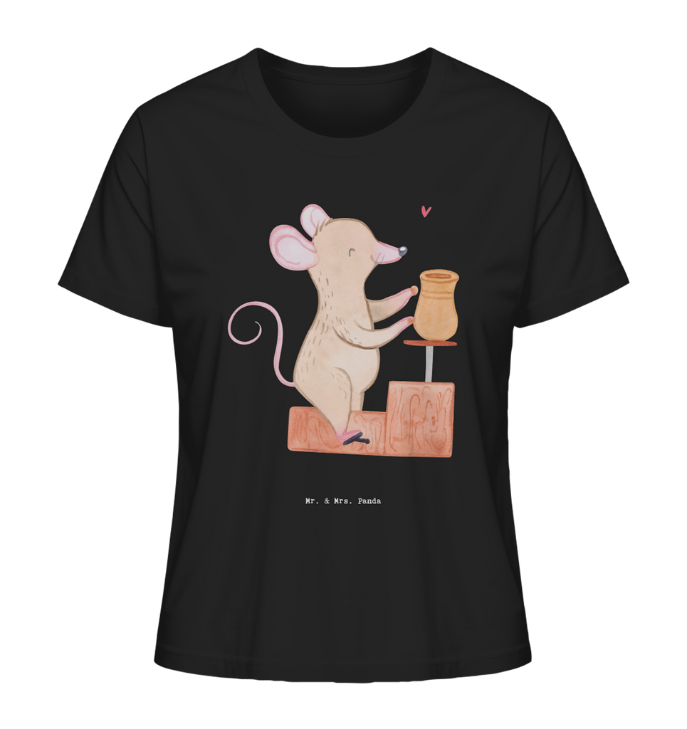 Shirt Damen Maus Töpfern T-Shirt, Shirt, Tshirt, Lustiges T-Shirt, T-Shirt mit Spruch, Party, Junggesellenabschied, Jubiläum, Geburstag, Herrn, Damen, Männer, Frauen, Schlafshirt, Nachthemd, Sprüche, Geschenk, Sport, Sportart, Hobby, Schenken, Danke, Dankeschön, Auszeichnung, Gewinn, Sportler, Töpfern, Töpferei, Töpferkurs