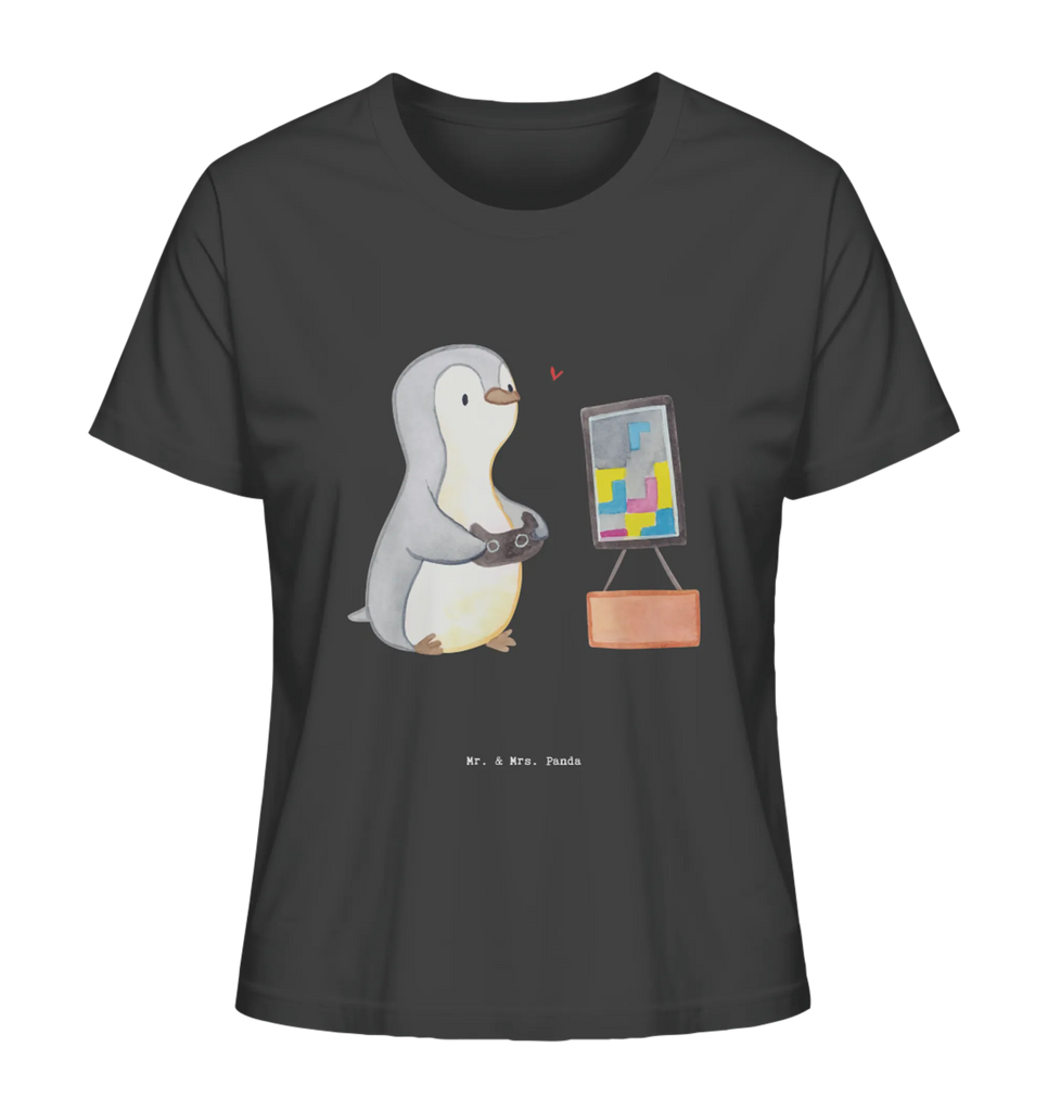 Shirt Damen Pinguin Zocken T-Shirt, Shirt, Tshirt, Lustiges T-Shirt, T-Shirt mit Spruch, Party, Junggesellenabschied, Jubiläum, Geburstag, Herrn, Damen, Männer, Frauen, Schlafshirt, Nachthemd, Sprüche, Geschenk, Sport, Sportart, Hobby, Schenken, Danke, Dankeschön, Auszeichnung, Gewinn, Sportler, Zocken, Gaming, Videospiele, Videogames