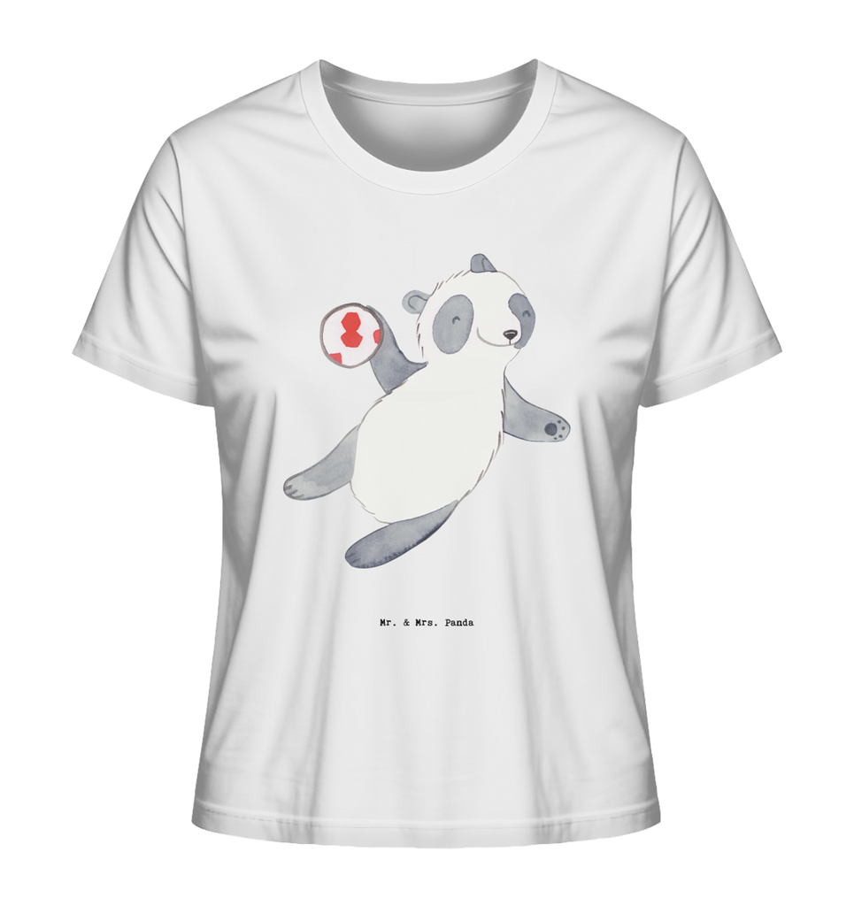 Shirt Damen Panda Handball spielen T-Shirt, Shirt, Tshirt, Lustiges T-Shirt, T-Shirt mit Spruch, Party, Junggesellenabschied, Jubiläum, Geburstag, Herrn, Damen, Männer, Frauen, Schlafshirt, Nachthemd, Sprüche, Geschenk, Sport, Sportart, Hobby, Schenken, Danke, Dankeschön, Auszeichnung, Gewinn, Sportler, Handball spielen, Handball Turnier, Handball Club, Handball Verein