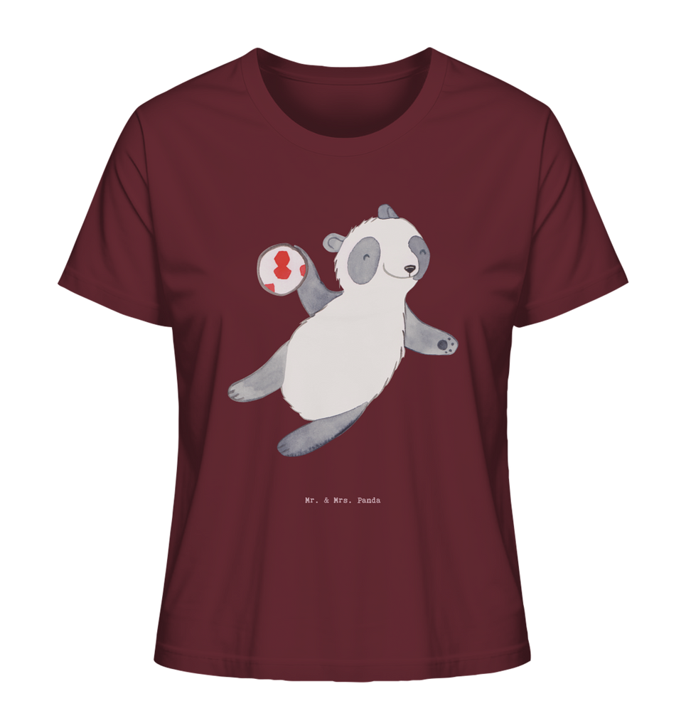 Shirt Damen Panda Handball spielen T-Shirt, Shirt, Tshirt, Lustiges T-Shirt, T-Shirt mit Spruch, Party, Junggesellenabschied, Jubiläum, Geburstag, Herrn, Damen, Männer, Frauen, Schlafshirt, Nachthemd, Sprüche, Geschenk, Sport, Sportart, Hobby, Schenken, Danke, Dankeschön, Auszeichnung, Gewinn, Sportler, Handball spielen, Handball Turnier, Handball Club, Handball Verein