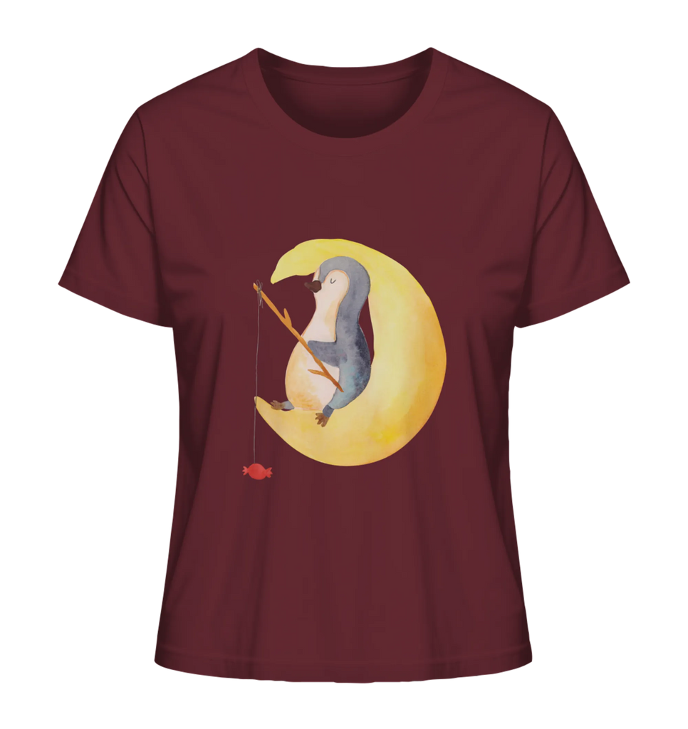 Shirt Damen Pinguin Mond T-Shirt, Shirt, Tshirt, Lustiges T-Shirt, T-Shirt mit Spruch, Party, Junggesellenabschied, Jubiläum, Geburstag, Herrn, Damen, Männer, Frauen, Schlafshirt, Nachthemd, Sprüche, Pinguin, Pinguine, Spruch, schlafen, Nachtruhe, Einschlafen, Schlafzimmer, Schlafstörungen, Gästezimmer