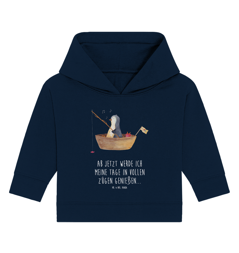 Organic Baby Hoodie Pinguin Angelboot