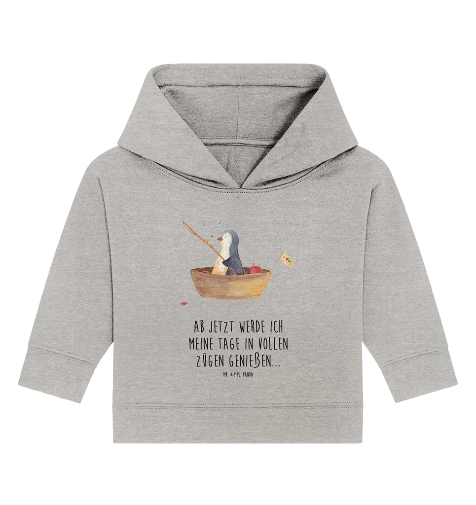 Organic Baby Hoodie Pinguin Angelboot