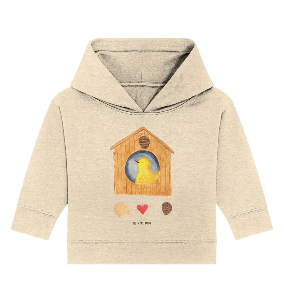 Organic Baby Hoodie Vogel Haus Baby Kapuzenshirt, Baby Kapuzensweatshirt, Baby Hoodie, Baby Pullover, Tiermotive, Gute Laune, lustige Sprüche, Tiere, Vogel, Vögel, Vogelhaus, Vogelhäuschen, Home sweet home, Zuhause, Nest, Eigenheim, Familie, Wohnung, Haus, unser Haus, Lieblingsort, Castle