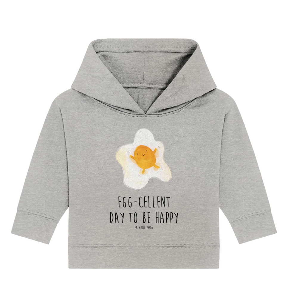 Organic Baby Hoodie Spiegelei Ei Baby Kapuzenshirt, Baby Kapuzensweatshirt, Baby Hoodie, Baby Pullover, Tiermotive, Gute Laune, lustige Sprüche, Tiere, Ei, Spiegelei, Schön, Tag, Glücklich, Liebe