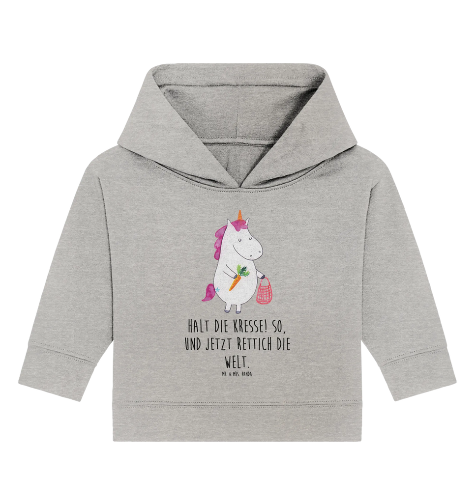 Organic Baby Hoodie Einhorn Gemüse Baby Kapuzenshirt, Baby Kapuzensweatshirt, Baby Hoodie, Baby Pullover, Einhorn, Einhörner, Einhorn Deko, Pegasus, Unicorn, Biomarkt, Gemüse, Wochenmarkt