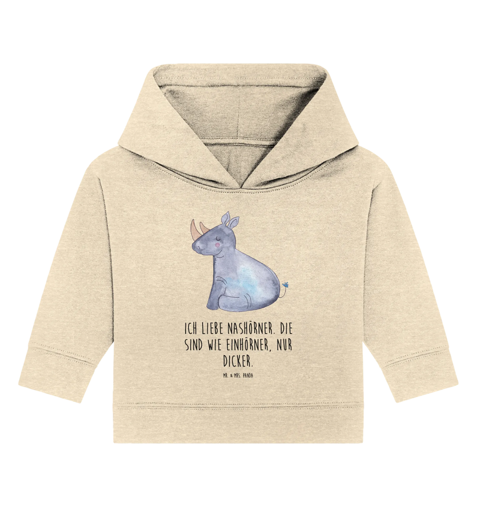 Organic Baby Hoodie Einhorn Nashorn Baby Kapuzenshirt, Baby Kapuzensweatshirt, Baby Hoodie, Baby Pullover, Einhorn, Einhörner, Einhorn Deko, Pegasus, Unicorn, Regenbogen, witzig, lustig, Zoo, Glitzer, Einhornpower, Erwachsenwerden, Nashorn, Nashörner