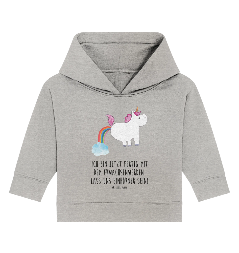 Organic Baby Hoodie Einhorn Pupsen Baby Kapuzenshirt, Baby Kapuzensweatshirt, Baby Hoodie, Baby Pullover, Einhorn, Einhörner, Einhorn Deko, Pegasus, Unicorn, Pups, Regenbogen, Glitzer, Einhornpower, Erwachsenwerden, Spaß, lustig, Freundin