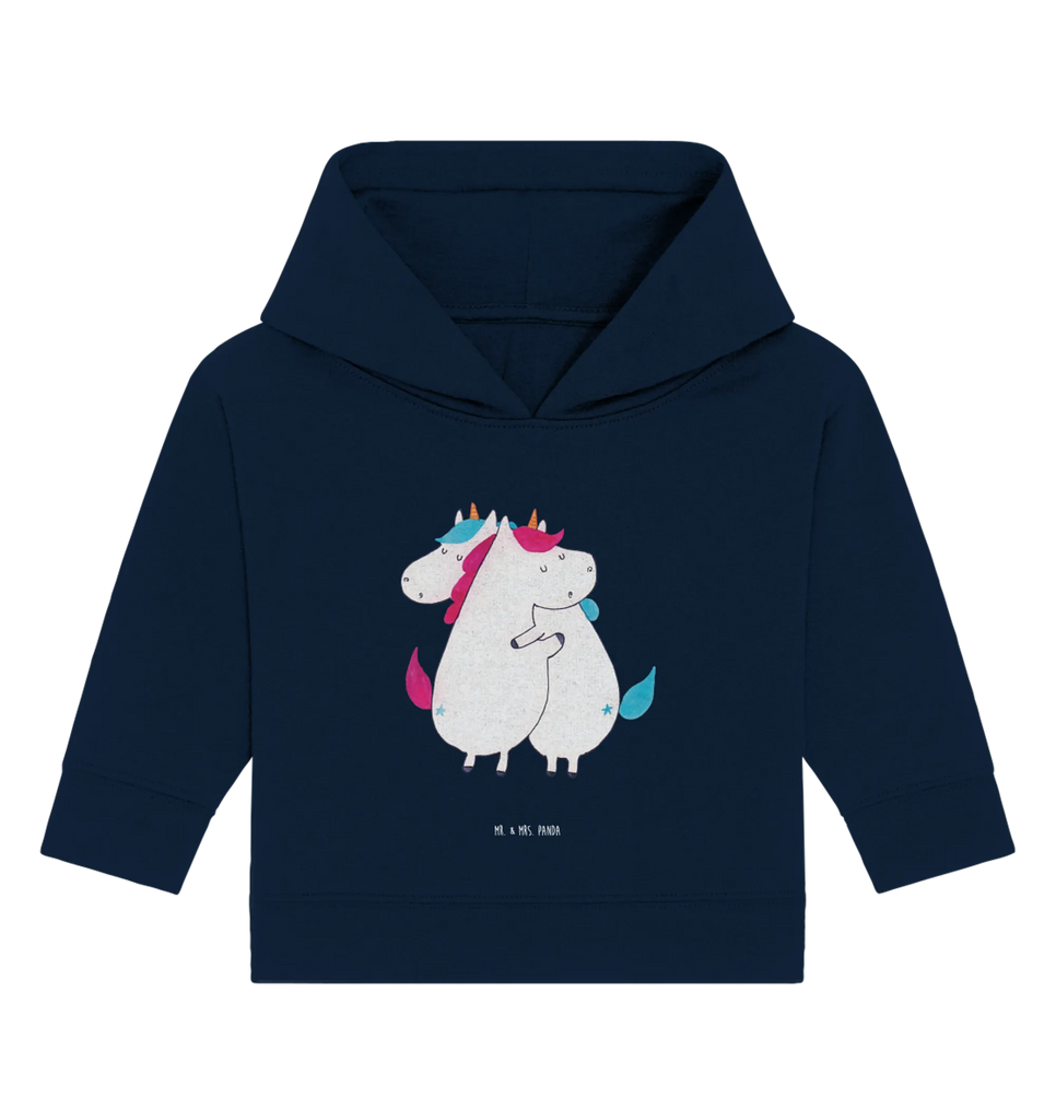 Organic Baby Hoodie Einhörner Umarmen Baby Kapuzenshirt, Baby Kapuzensweatshirt, Baby Hoodie, Baby Pullover, Einhorn, Einhörner, Einhorn Deko, Pegasus, Unicorn, Freundinnen, Freundin, BFF, Schwester, Schwestern, Familie, Geschwister, Sister, Liebe