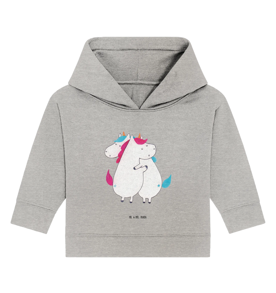 Organic Baby Hoodie Einhörner Umarmen Baby Kapuzenshirt, Baby Kapuzensweatshirt, Baby Hoodie, Baby Pullover, Einhorn, Einhörner, Einhorn Deko, Pegasus, Unicorn, Freundinnen, Freundin, BFF, Schwester, Schwestern, Familie, Geschwister, Sister, Liebe