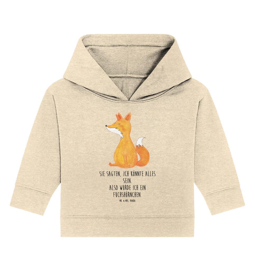 Organic Baby Hoodie Einhorn Fuchs Baby Kapuzenshirt, Baby Kapuzensweatshirt, Baby Hoodie, Baby Pullover, Einhorn, Einhörner, Einhorn Deko, Pegasus, Unicorn, Fuchs, Unicorns, Fuchshörnchen, Fuchshorn, Foxycorn, Füchse