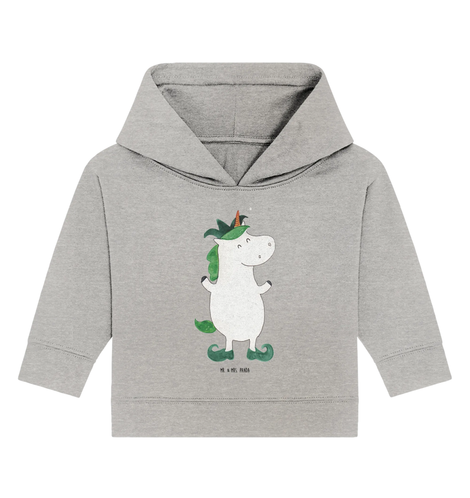 Organic Baby Hoodie Einhorn Joker Baby Kapuzenshirt, Baby Kapuzensweatshirt, Baby Hoodie, Baby Pullover, Einhorn, Einhörner, Einhorn Deko, Pegasus, Unicorn, Hofnarr, Kasper, Gaukler, Mittelalter