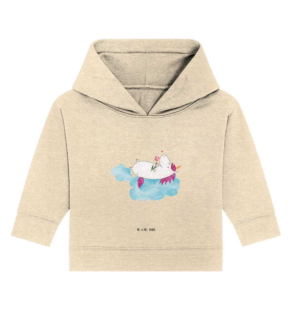 Organic Baby Hoodie Einhorn Verliebt Baby Kapuzenshirt, Baby Kapuzensweatshirt, Baby Hoodie, Baby Pullover, Einhorn, Einhörner, Einhorn Deko, Pegasus, Unicorn, verliebt, Liebe, Liebesbeweis, Freundin, Wolke