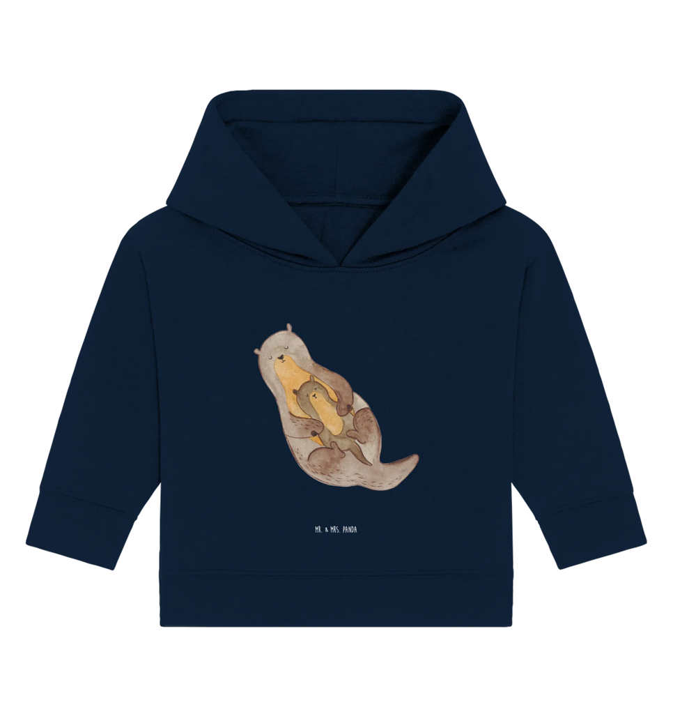 Organic Baby Hoodie Otter Kind Baby Kapuzenshirt, Baby Kapuzensweatshirt, Baby Hoodie, Baby Pullover, Otter, Fischotter, Seeotter, Otter Seeotter See Otter