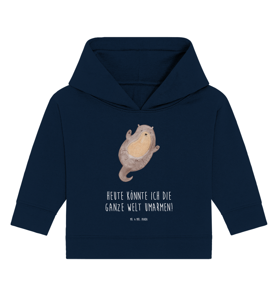 Organic Baby Hoodie Otter Umarmen Baby Kapuzenshirt, Baby Kapuzensweatshirt, Baby Hoodie, Baby Pullover, Otter, Fischotter, Seeotter, Otter Seeotter See Otter