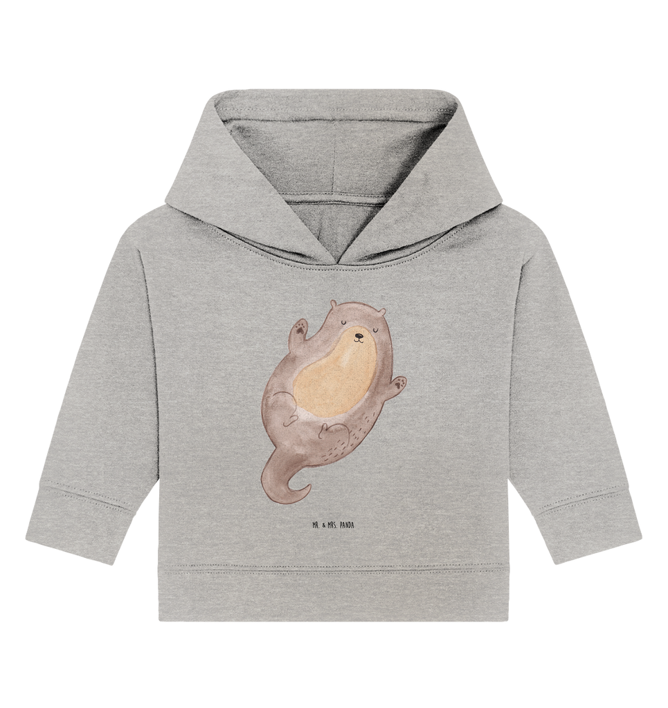 Organic Baby Hoodie Otter Umarmen Baby Kapuzenshirt, Baby Kapuzensweatshirt, Baby Hoodie, Baby Pullover, Otter, Fischotter, Seeotter, Otter Seeotter See Otter