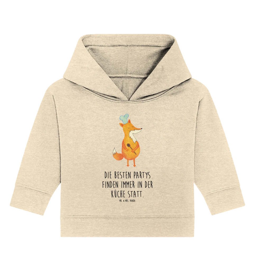 Organic Baby Hoodie Fuchs Koch Baby Kapuzenshirt, Baby Kapuzensweatshirt, Baby Hoodie, Baby Pullover, Fuchs, Füchse, Koch Geschenk, Küche Spruch, Küche Deko, Köche, Bäcker, Party Spruch, Spruch lustig, witzig