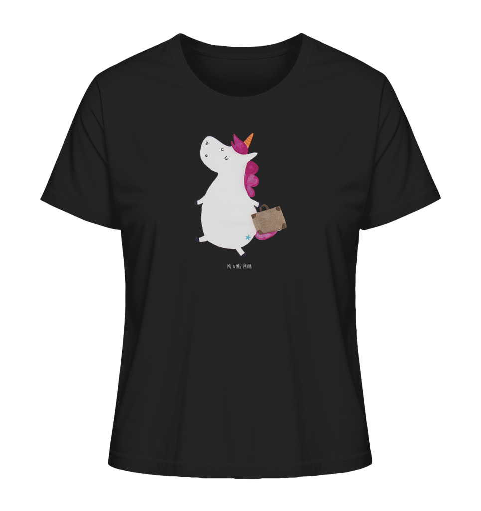 Shirt Damen Einhorn Koffer T-Shirt, Shirt, Tshirt, Lustiges T-Shirt, T-Shirt mit Spruch, Party, Junggesellenabschied, Jubiläum, Geburstag, Herrn, Damen, Männer, Frauen, Schlafshirt, Nachthemd, Sprüche, Einhorn, Einhörner, Einhorn Deko, Pegasus, Unicorn, unicorn, Koffer, Verreisen, Reise, Gepäck, Abenteuer, Erwachsen, Kind, albern, Spaß, lustig, witzig