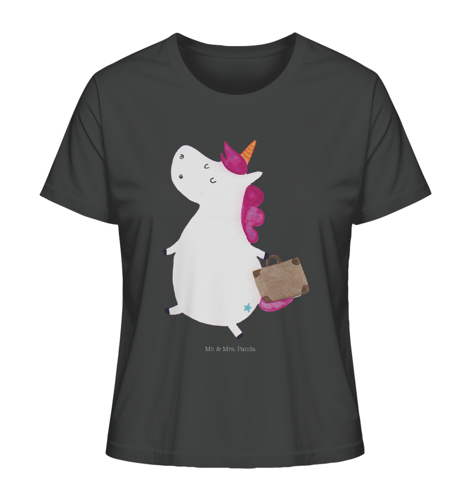 Shirt Damen Einhorn Koffer T-Shirt, Shirt, Tshirt, Lustiges T-Shirt, T-Shirt mit Spruch, Party, Junggesellenabschied, Jubiläum, Geburstag, Herrn, Damen, Männer, Frauen, Schlafshirt, Nachthemd, Sprüche, Einhorn, Einhörner, Einhorn Deko, Pegasus, Unicorn, unicorn, Koffer, Verreisen, Reise, Gepäck, Abenteuer, Erwachsen, Kind, albern, Spaß, lustig, witzig