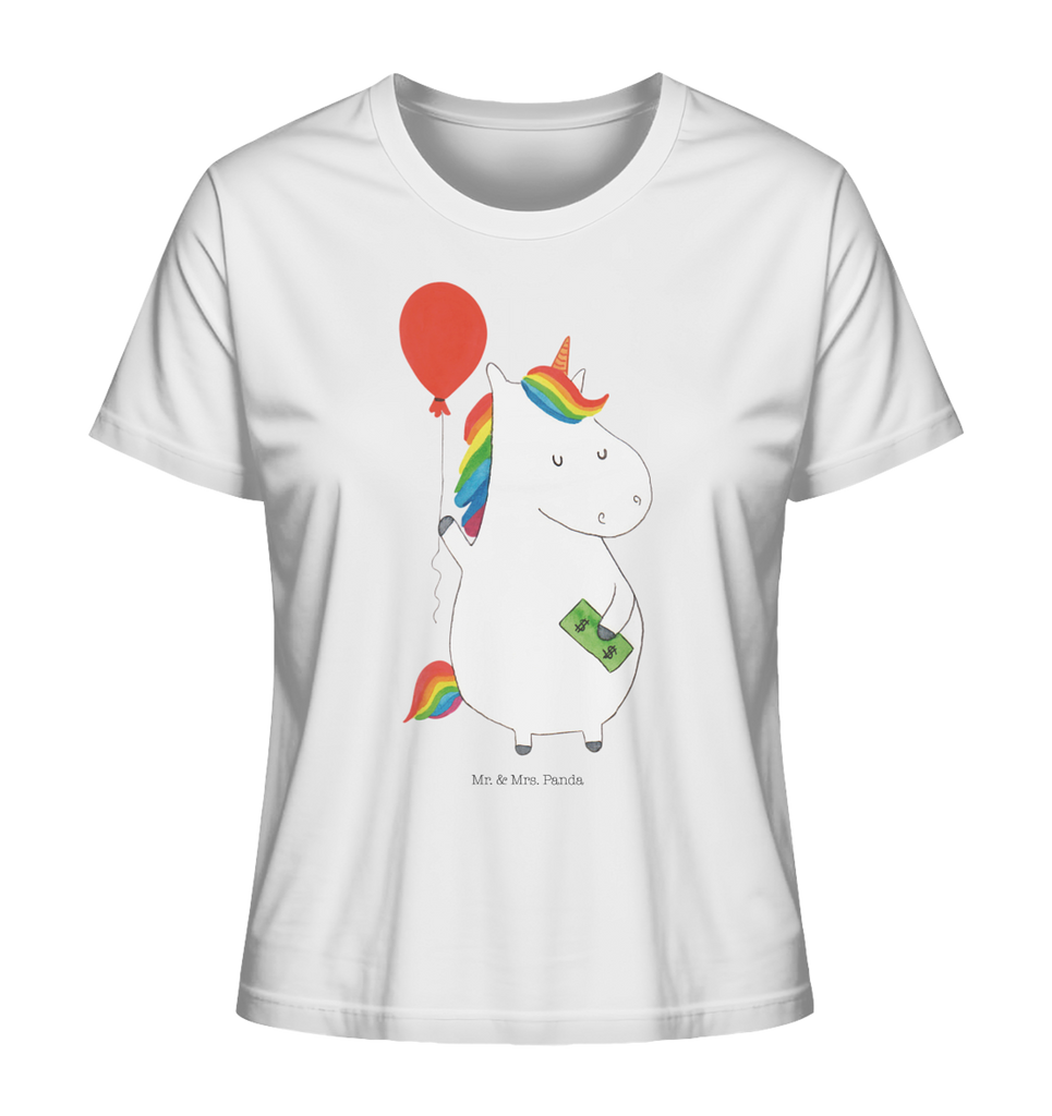 Shirt Damen Einhorn Luftballon T-Shirt, Shirt, Tshirt, Lustiges T-Shirt, T-Shirt mit Spruch, Party, Junggesellenabschied, Jubiläum, Geburstag, Herrn, Damen, Männer, Frauen, Schlafshirt, Nachthemd, Sprüche, Einhorn, Einhörner, Einhorn Deko, Pegasus, Unicorn, Luftballon, Geld, Lebenslust, Freude, Geschenk, Freundin