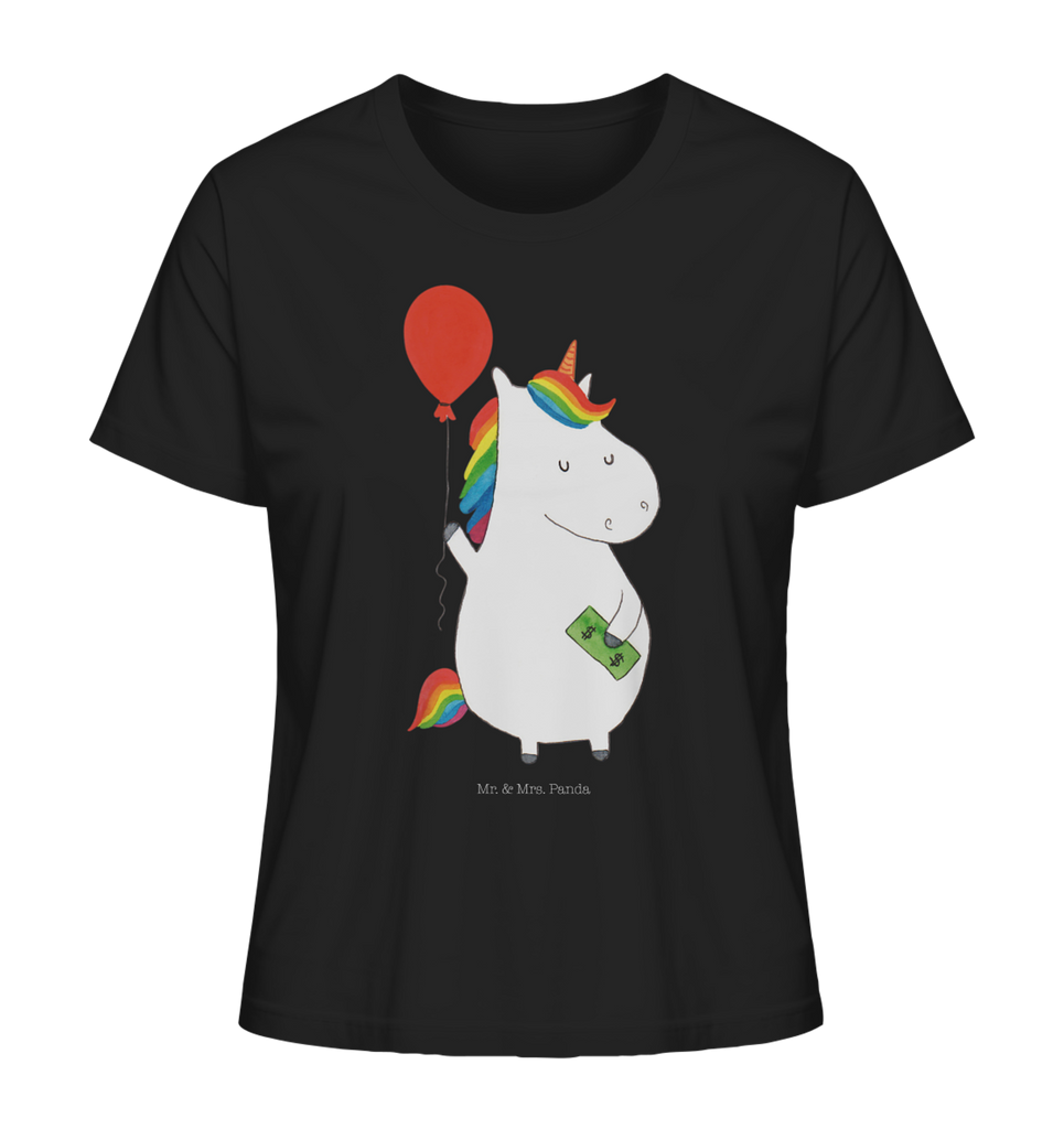 Shirt Damen Einhorn Luftballon T-Shirt, Shirt, Tshirt, Lustiges T-Shirt, T-Shirt mit Spruch, Party, Junggesellenabschied, Jubiläum, Geburstag, Herrn, Damen, Männer, Frauen, Schlafshirt, Nachthemd, Sprüche, Einhorn, Einhörner, Einhorn Deko, Pegasus, Unicorn, Luftballon, Geld, Lebenslust, Freude, Geschenk, Freundin