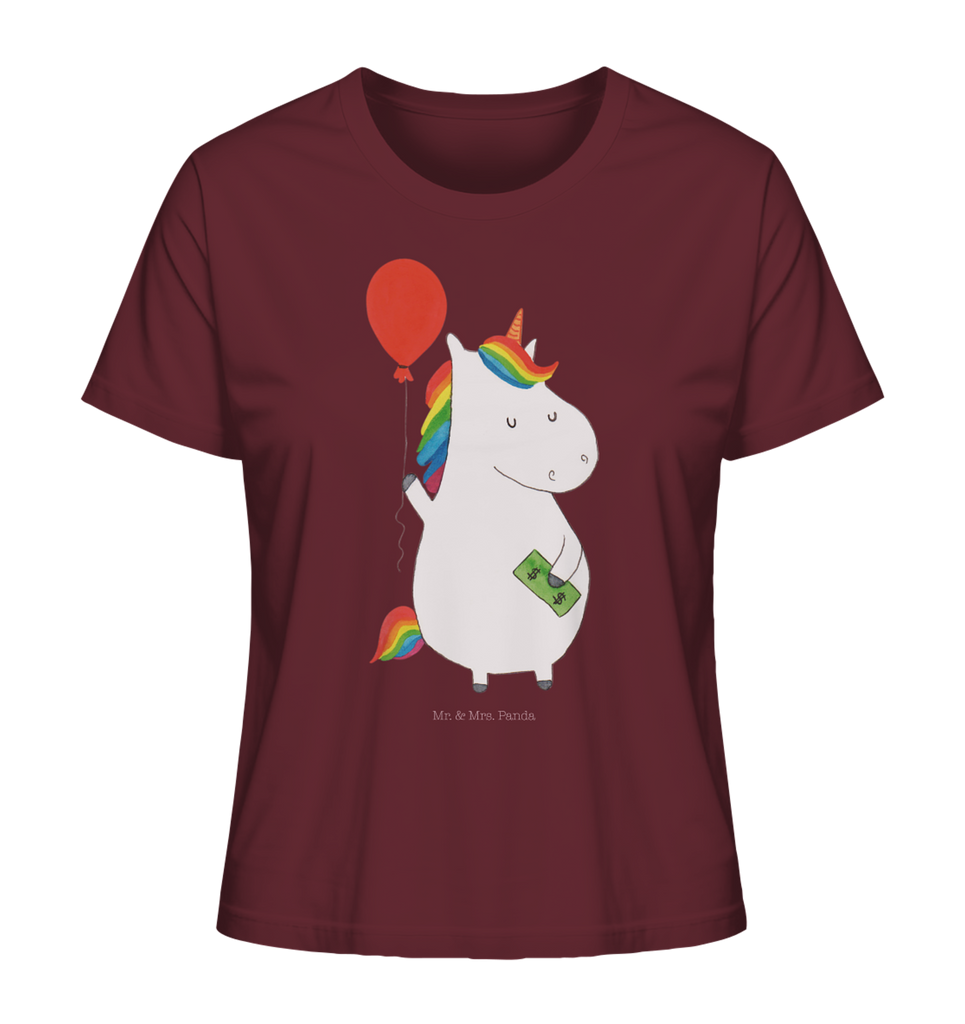 Shirt Damen Einhorn Luftballon T-Shirt, Shirt, Tshirt, Lustiges T-Shirt, T-Shirt mit Spruch, Party, Junggesellenabschied, Jubiläum, Geburstag, Herrn, Damen, Männer, Frauen, Schlafshirt, Nachthemd, Sprüche, Einhorn, Einhörner, Einhorn Deko, Pegasus, Unicorn, Luftballon, Geld, Lebenslust, Freude, Geschenk, Freundin