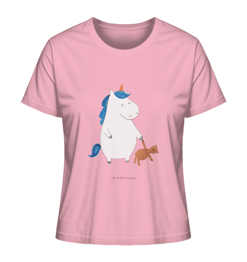 Shirt Damen Einhorn Teddy T-Shirt, Shirt, Tshirt, Lustiges T-Shirt, T-Shirt mit Spruch, Party, Junggesellenabschied, Jubiläum, Geburstag, Herrn, Damen, Männer, Frauen, Schlafshirt, Nachthemd, Sprüche, Einhorn, Einhörner, Einhorn Deko, Unicorn, schlafen, gute Nacht, Single, Bett, Träumen, Freundin, Singleleben