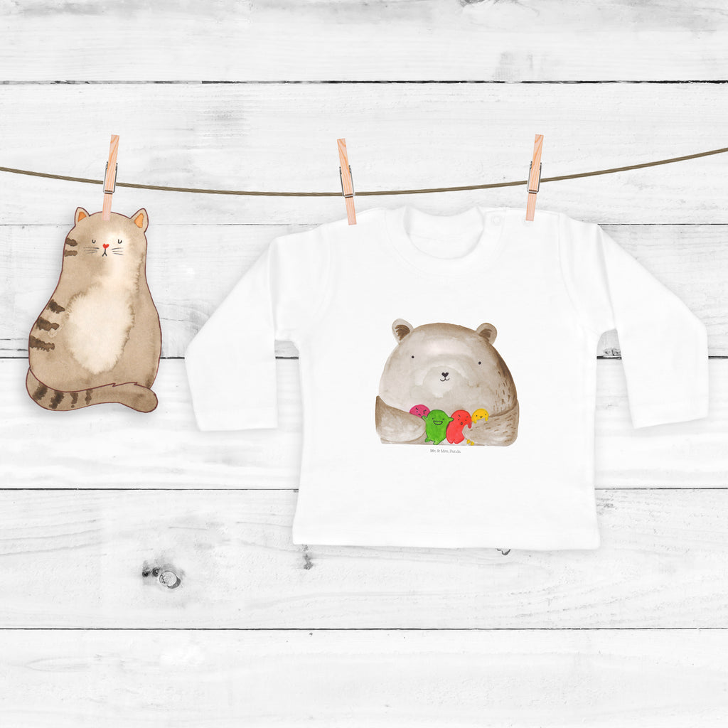 Baby Longsleeve Bär Gefühl Mädchen, Jungen, Baby, Langarm, Bio, Kleidung, Bär, Teddy, Teddybär, Wahnsinn, Verrückt, Durchgedreht