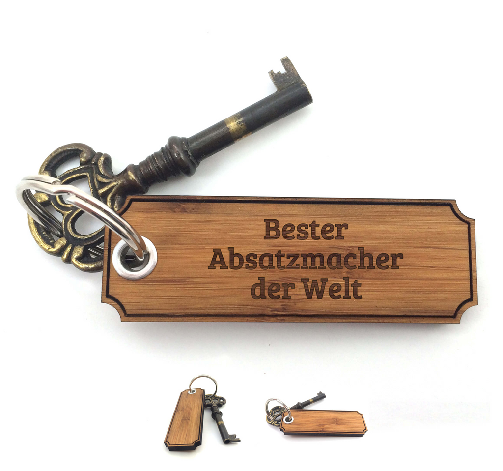 Schlüsselanhänger Classic Gravur Absatzmacher Schlüsselanhänger, Anhänger, Taschenanhänger, Glücksbringer, Schlüsselbund, Schlüsselanhänger Holz, Schlüsselanhänger aus Holz, Holz Schlüsselanhänger, Holzschlüsselanhänger, Geschenke, Schenken, Gravur