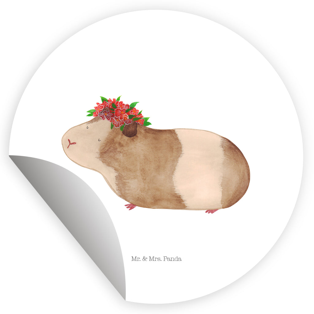 Rund Aufkleber Meerschweinchen weise Sticker, Aufkleber, Etikett, Tiermotive, Gute Laune, lustige Sprüche, Tiere, Meerschweinchen, Meerie, Meeries, Wunder, Blumenkind, Realität, Spruch, Weisheit, Motivation, Wunderland