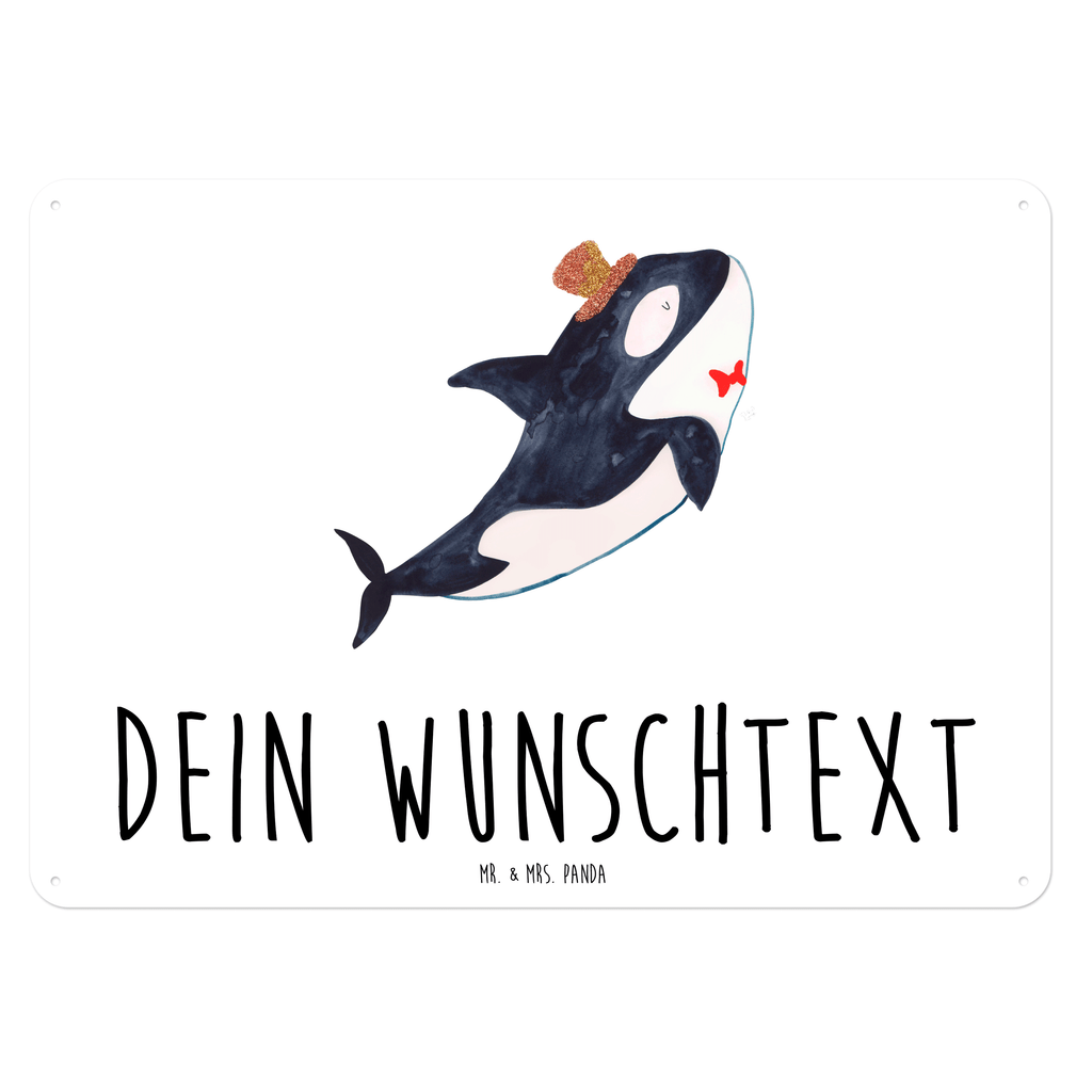 Personalisiertes Blechschild Orca Zylinder Blechschild, Metallschild, Geschenk Schild, Schild, Magnet-Metall-Schild, Deko Schild, Wandschild, Wand-Dekoration, Türschild, Meerestiere, Meer, Urlaub, Narwal, Glitter, Konfetti, Glitzer, Geburtstag, Feier, Fete, Fest, Glückwunsch, Orca